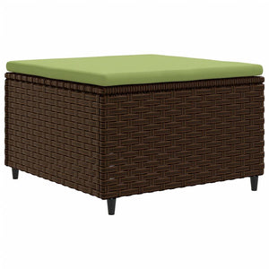 Set Mobili da Giardino 6pz con Cuscini in Polyrattan Marrone 3308214