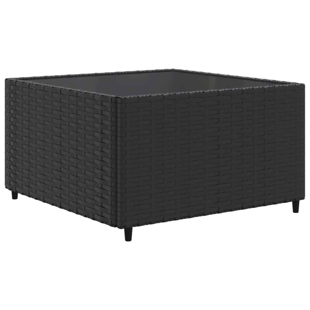 Set Salotto da Giardino con Cuscini 7pz Nero Polyrattan 3308219