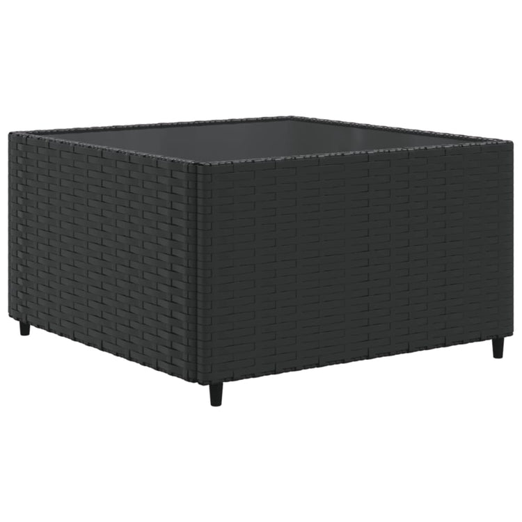 Set Salotto da Giardino con Cuscini 7pz Nero Polyrattan 3308220