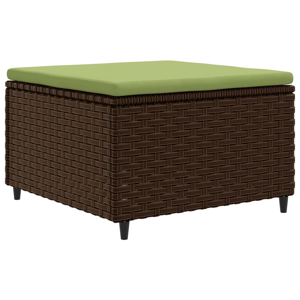 Set Divani da Giardino 7 pz con Cuscini in Polyrattan Marrone 3308230