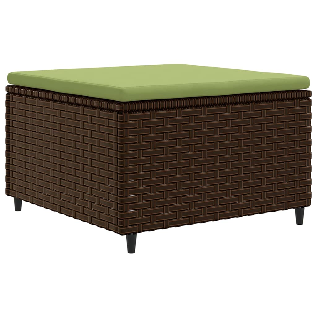 Set Mobili da Giardino 6pz con Cuscini in Polyrattan Marrone 3308246