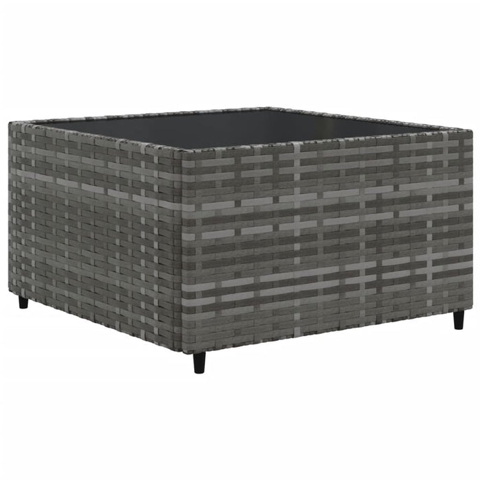 Set Divani da Giardino 11 pz con Cuscini in Polyrattan Grigio 3308359