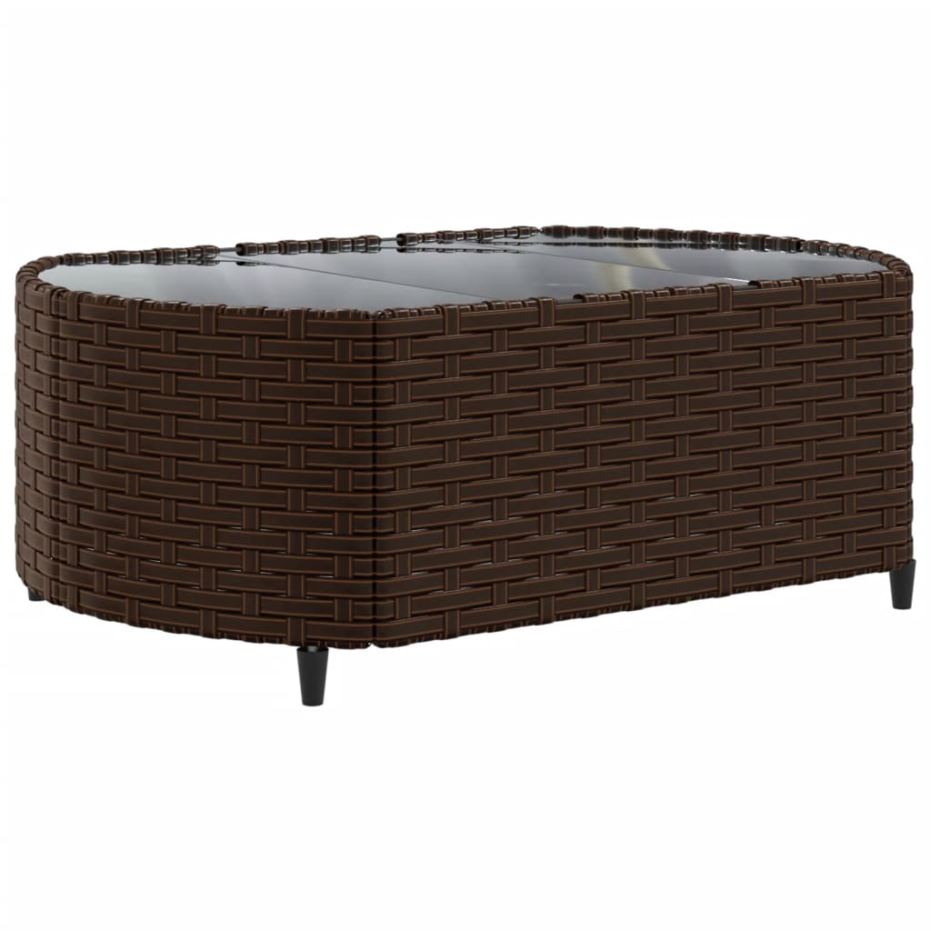 Set Divani da Giardino 7 pz con Cuscini Marrone in Polyrattan 3308377