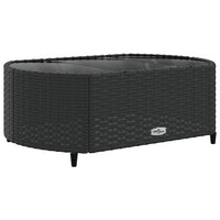 Set Divani da Giardino con Cuscini 8 pz Nero in Polyrattan 3308384