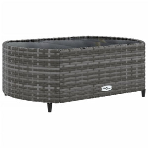 Set Divano da Giardino 6 pz con Cuscini Grigio in Polyrattan 3308399