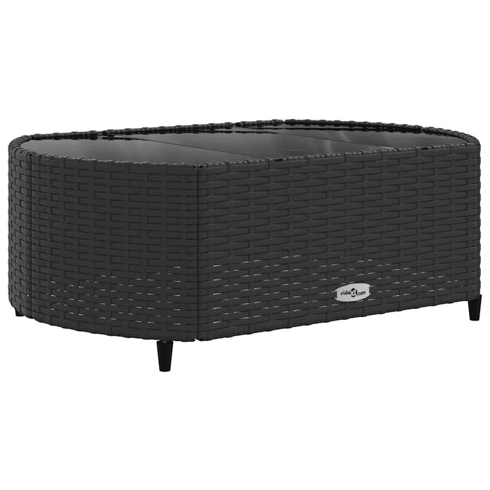 Set Divano da Giardino 6 pz con Cuscini Nero in Polyrattan 3308420