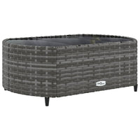 Set Divani da Giardino 7 pz con Cuscini Grigio in Polyrattan 3308434