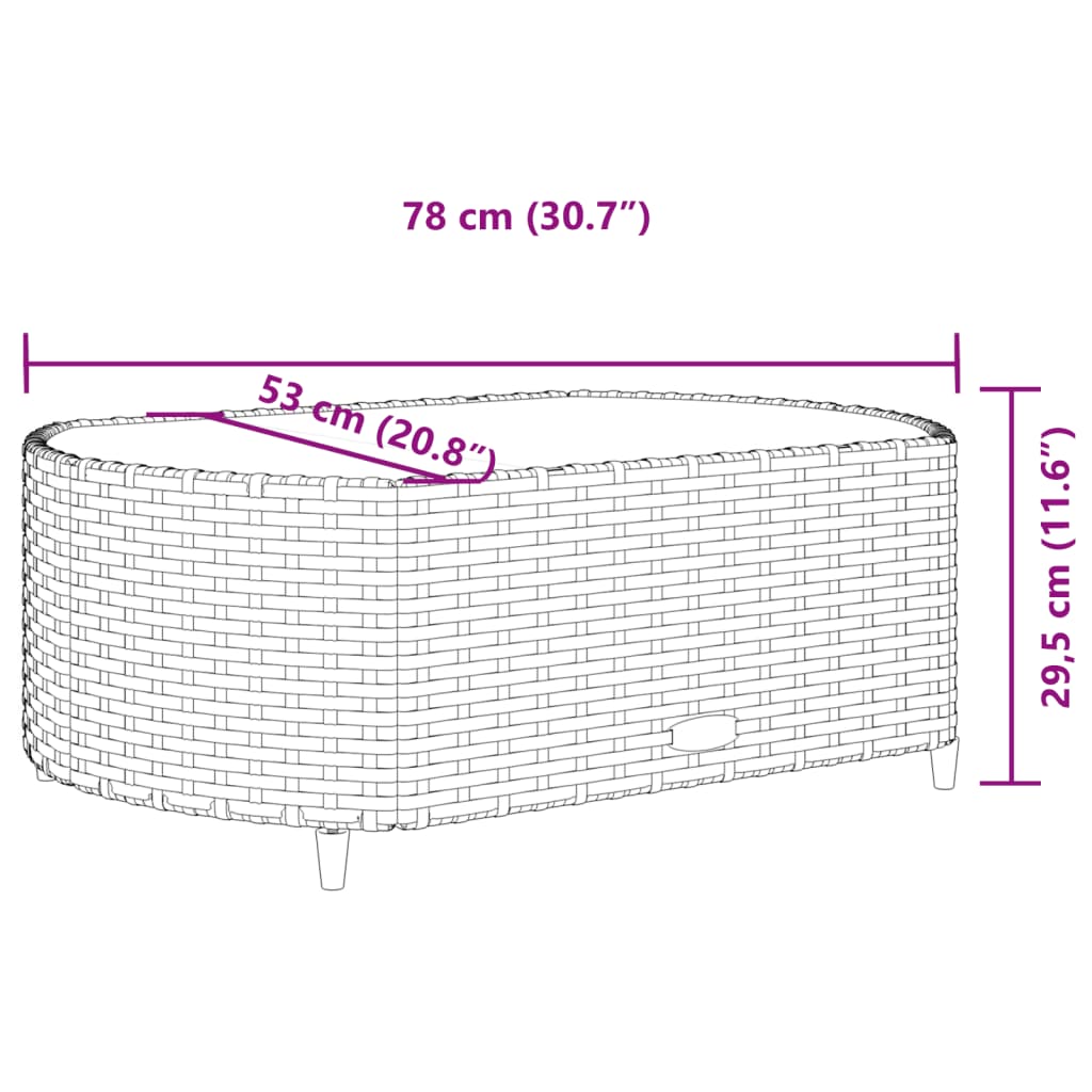 Set Divano da Giardino 5 pz con Cuscini Marrone in Polyrattan 3308446