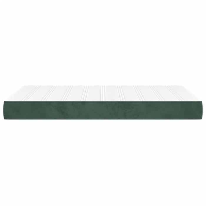 Materasso a Molle Verde Scuro 120x220x20 cm in Velluto 4016615