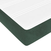 Materasso a Molle Verde Scuro 120x220x20 cm in Velluto 4016615