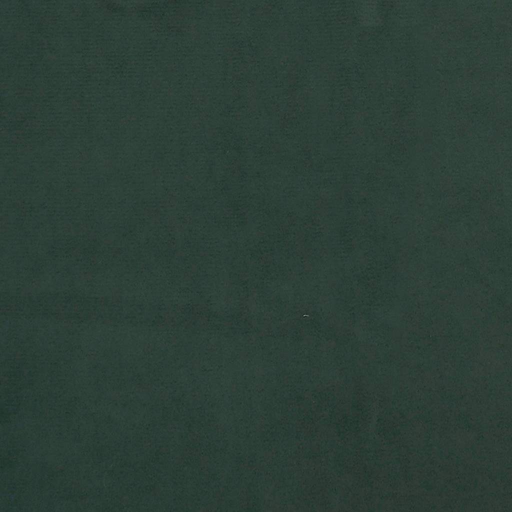 Materasso a Molle Verde Scuro 120x220x20 cm in Velluto 4016615