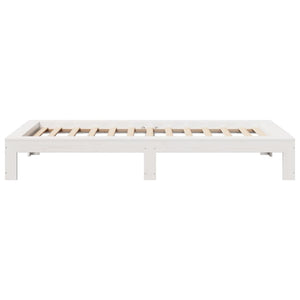 Letto senza Materasso Bianco 90x200 cm Legno Massello di Pino 855326