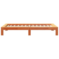 Letto senza Materasso Marrone Cera 90x200 cm Legno di Pino 855327