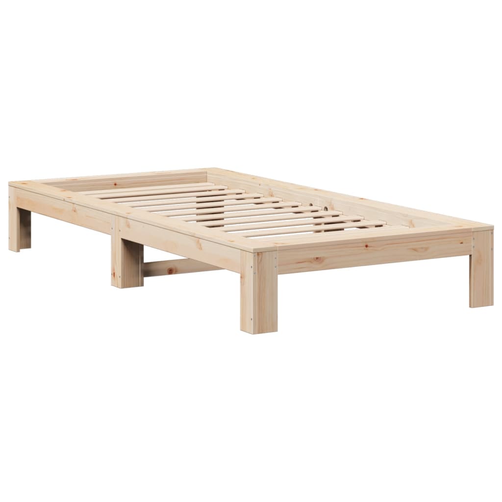 Letto senza Materasso 90x190 cm in Legno Massello di Pino 855337