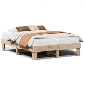 Letto senza Materasso 150x200 cm in Legno Massello di Pino 855352