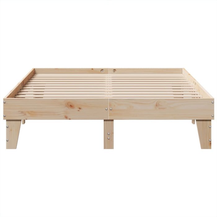 Letto senza Materasso 150x200 cm in Legno Massello di Pino 855352