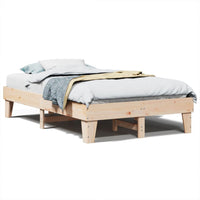 Letto senza Materasso 120x200 cm in Legno Massello di Pino 855358