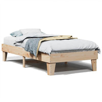 Letto senza Materasso 90x190 cm in Legno Massello di Pino 855376