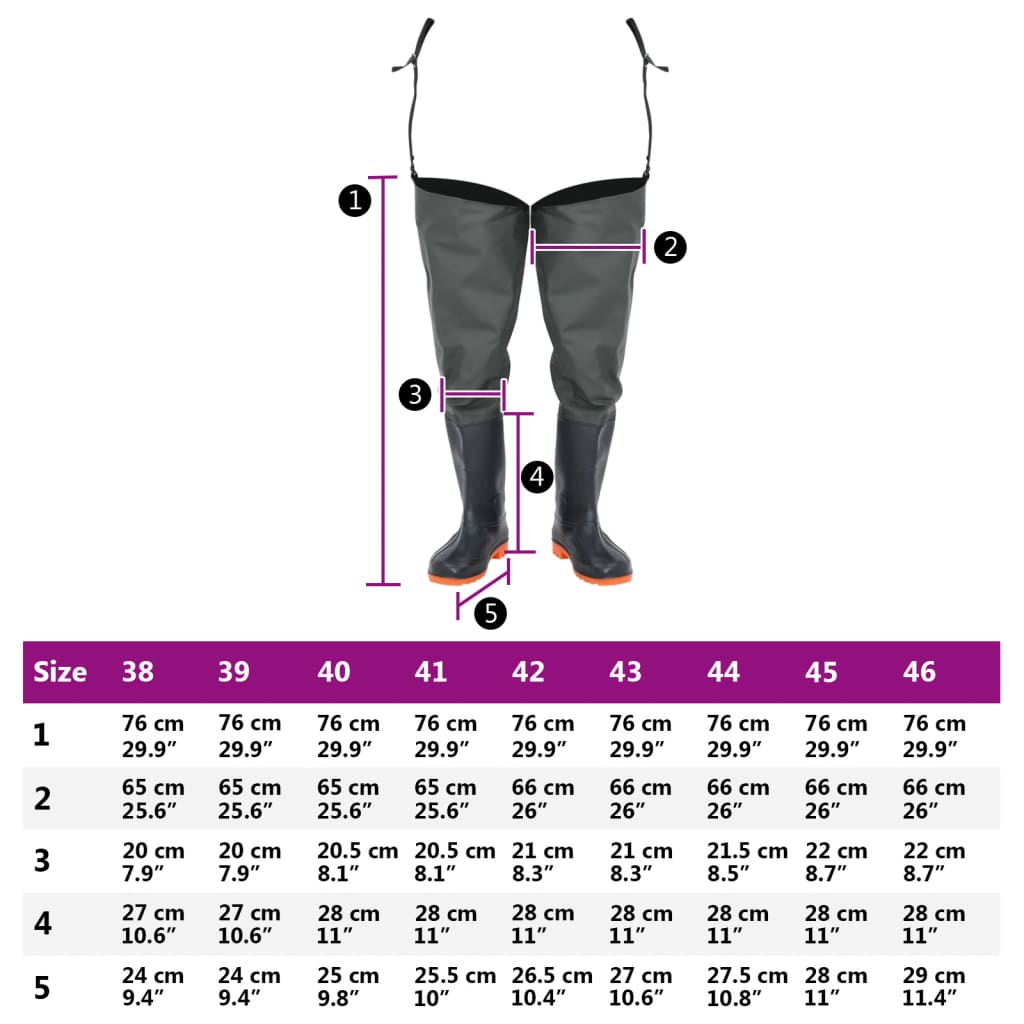 Waders Verde Scuro Misura 43 4017031