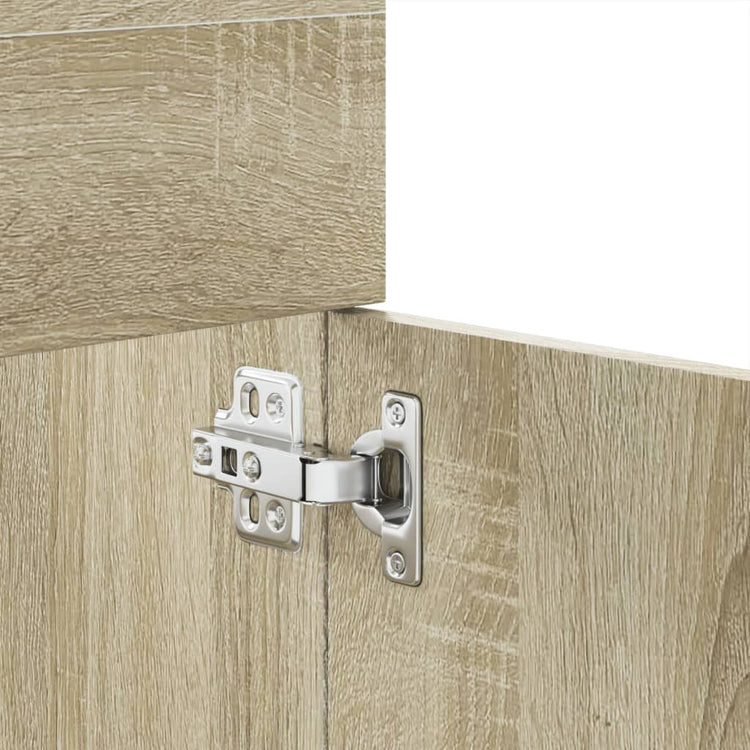 Set Mobili da Bagno 4 pz Rovere Sonoma in Legno Multistrato 3308523