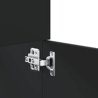 Set Mobili da Bagno 4 pz Nero in Legno Multistrato 3308537