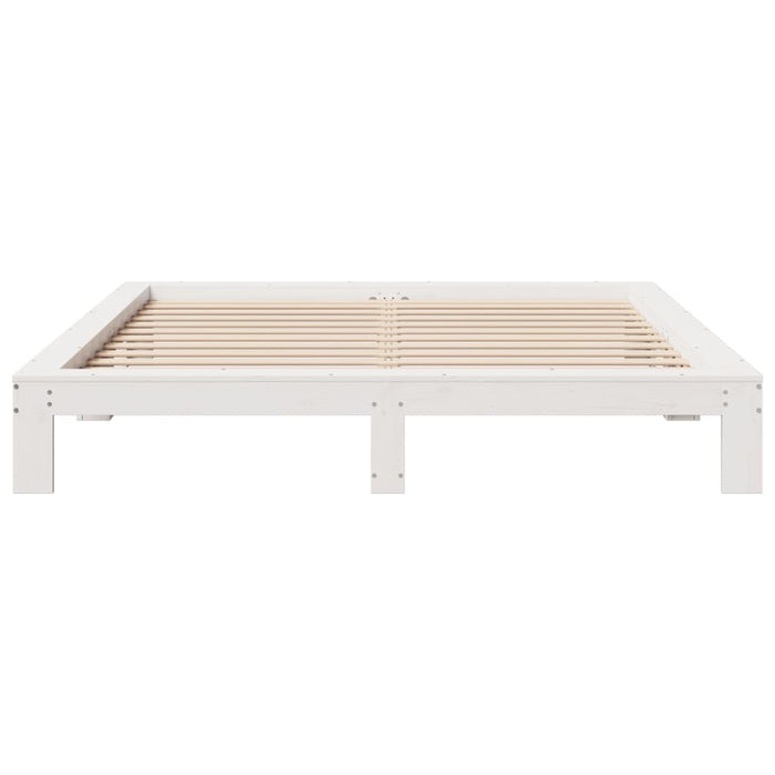 Letto senza Materasso Bianco 180x200 cm Legno Massello di Pino 3308730