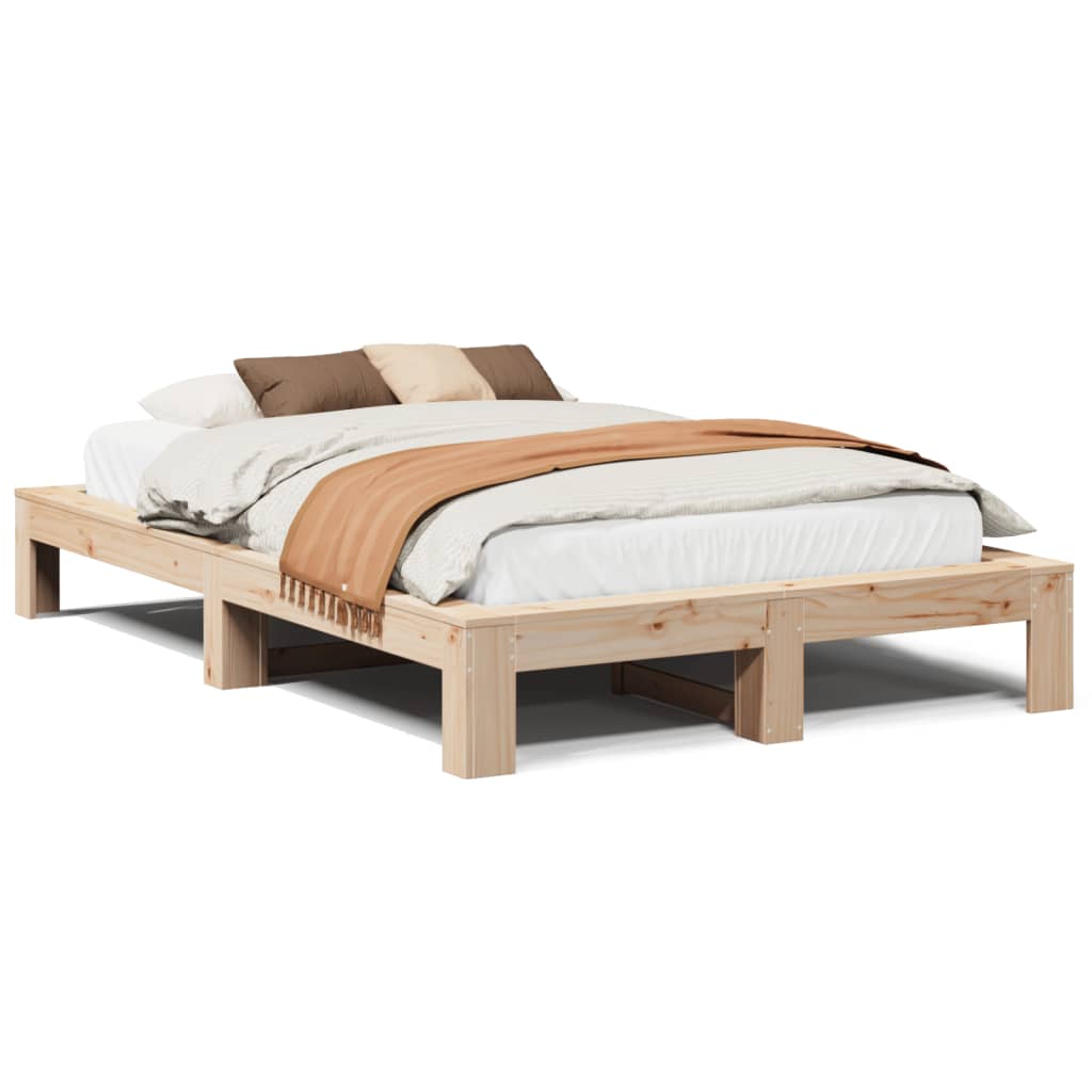 Letto senza Materasso 120x200 cm in Legno Massello di Pino 3308741