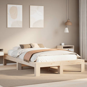 Letto senza Materasso 120x190 cm in Legno Massello di Pino 3308750