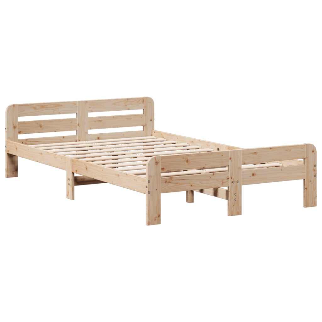 Letto senza Materasso 120x200 cm in Legno Massello di Pino 3309041