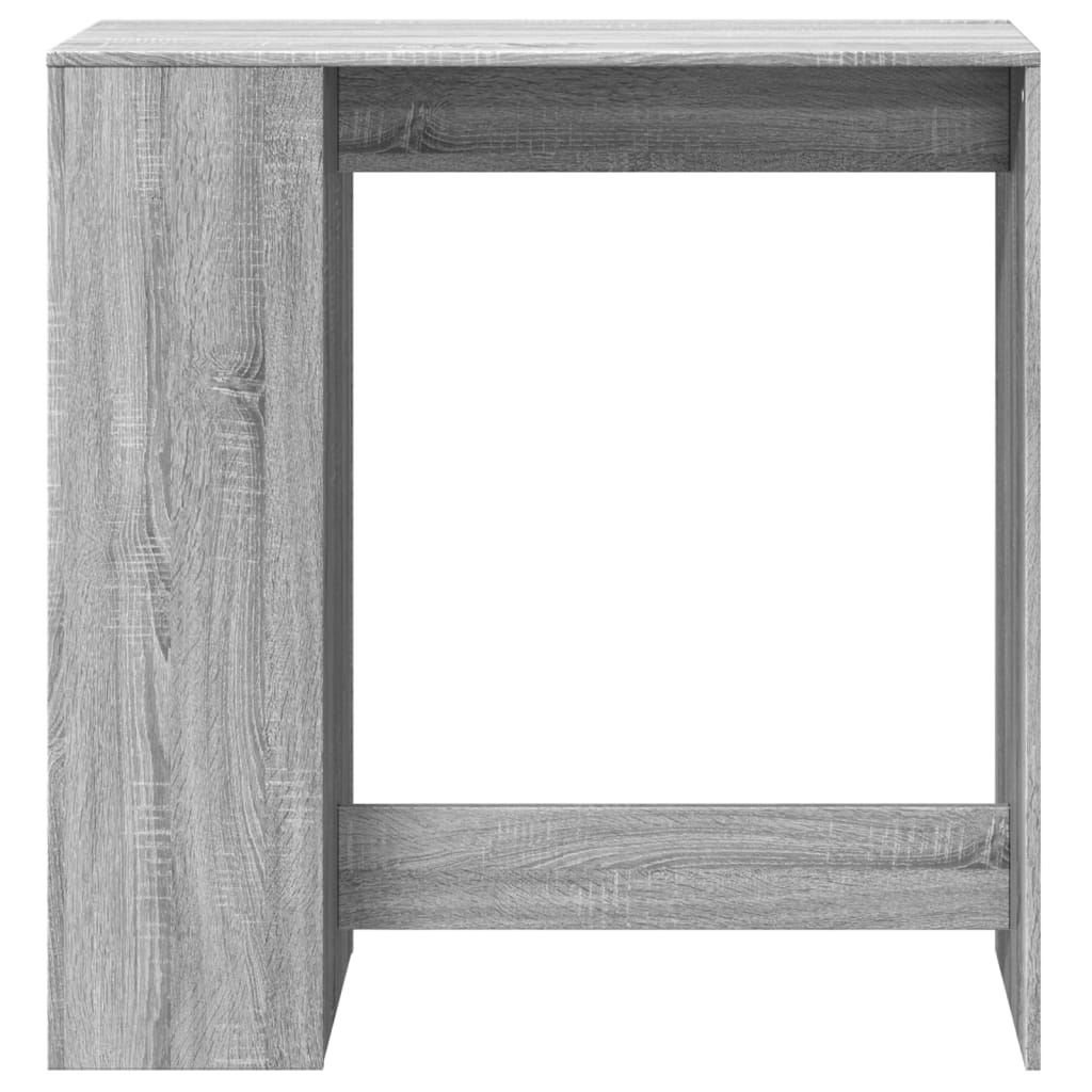 Tavolo Bar con Rastrelliera Grigio 101x40x103,5 cm Multistrato 854369