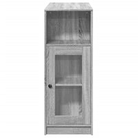 Tavolo Bar con Rastrelliera Grigio 101x40x103,5 cm Multistrato 854369