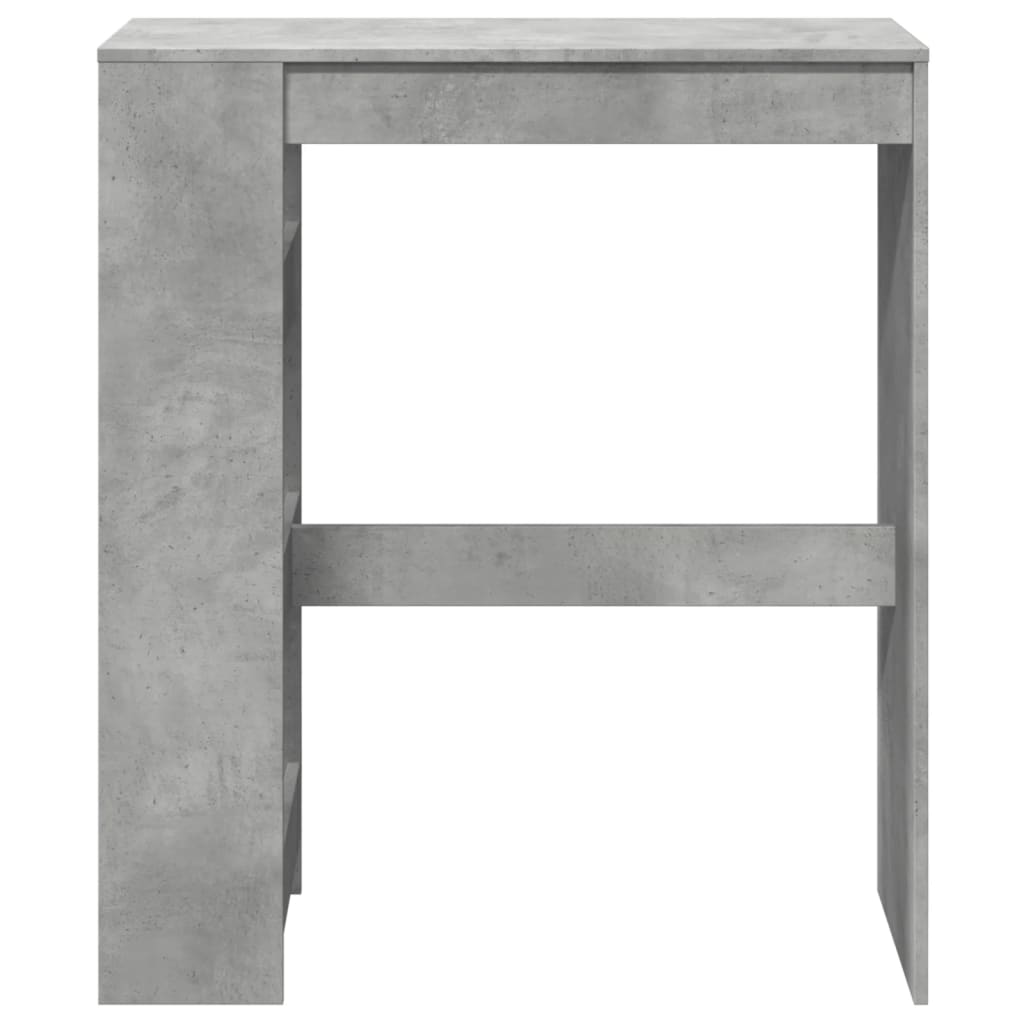 Tavolo Bar con Rastrelliera Grigio 90x40x103,5 cm Multistrato 854376