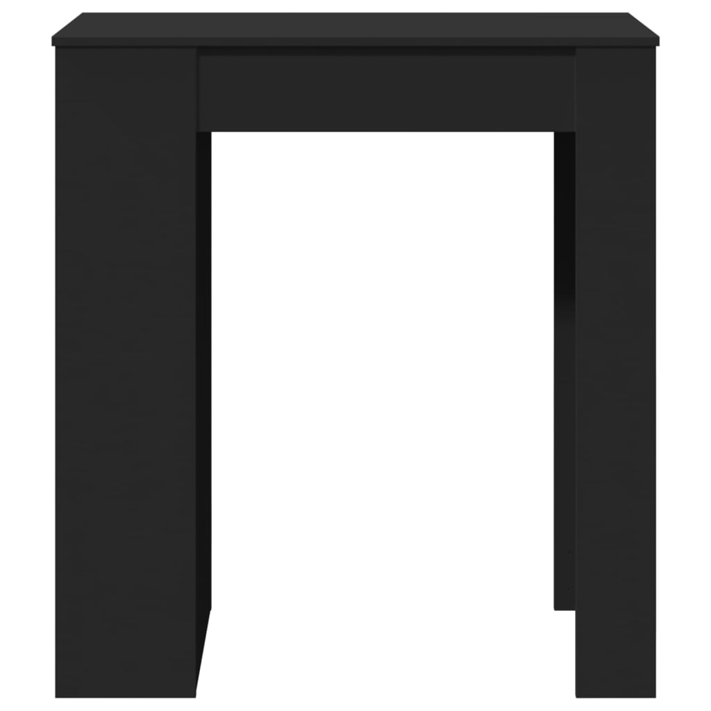 Tavolo Bar con Rastrelliera Nero 95x47x103,5 cm Multistrato 854383