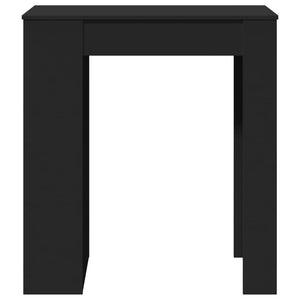 Tavolo Bar con Rastrelliera Nero 95x47x103,5 cm Multistrato 854383