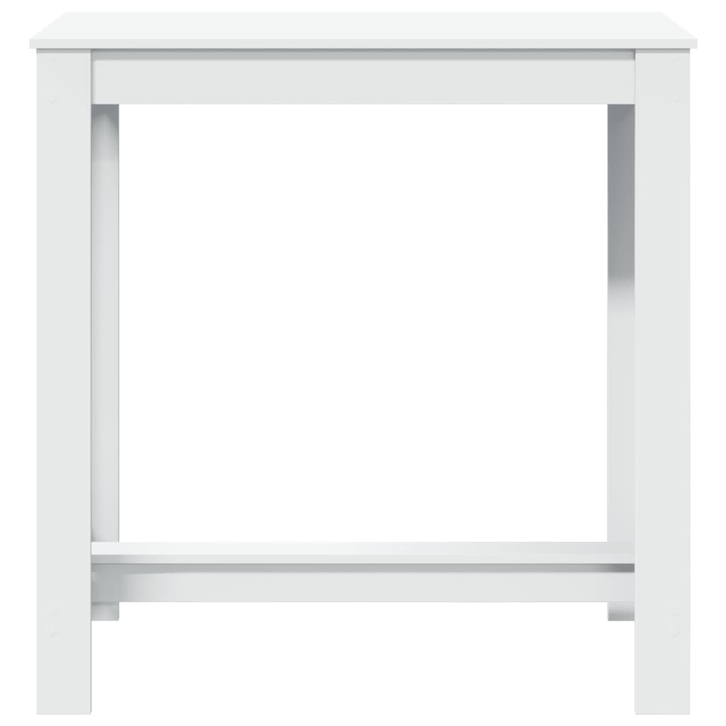 Tavolo da Bar Bianco 102x50x103,5 cm in Legno Multistrato 854409