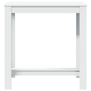 Tavolo da Bar Bianco 102x50x103,5 cm in Legno Multistrato 854409