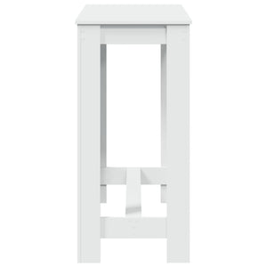 Tavolo da Bar Bianco 102x50x103,5 cm in Legno Multistrato 854409