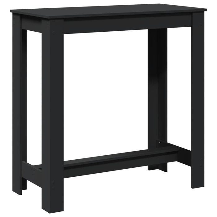 Tavolo da Bar Nero 102x50x103,5 cm in Legno Multistrato 854410