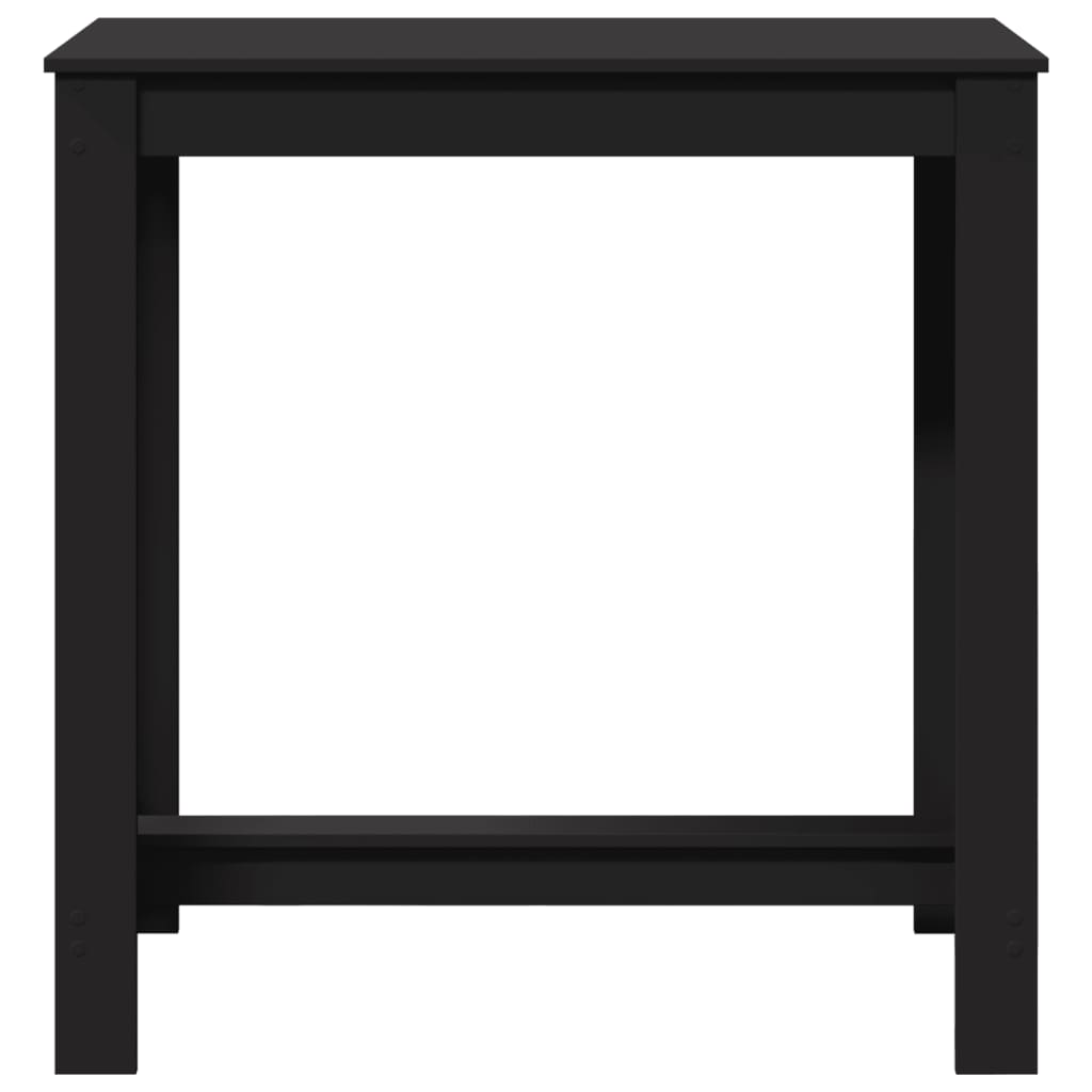 Tavolo da Bar Nero 102x50x103,5 cm in Legno Multistrato 854410