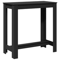 Tavolo da Bar Nero 102x50x103,5 cm in Legno Multistrato 854410