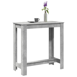 Tavolo da Bar Grigio Cemento 102x50x103,5 cm Legno Multistrato 854412