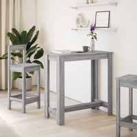 Tavolo da Bar Grigio Sonoma 102x50x103,5cm in Legno Multistrato 854414