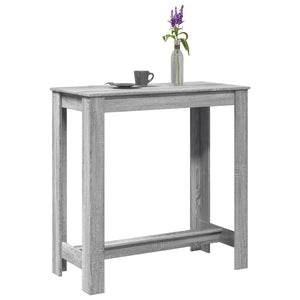 Tavolo da Bar Grigio Sonoma 102x50x103,5cm in Legno Multistrato 854414