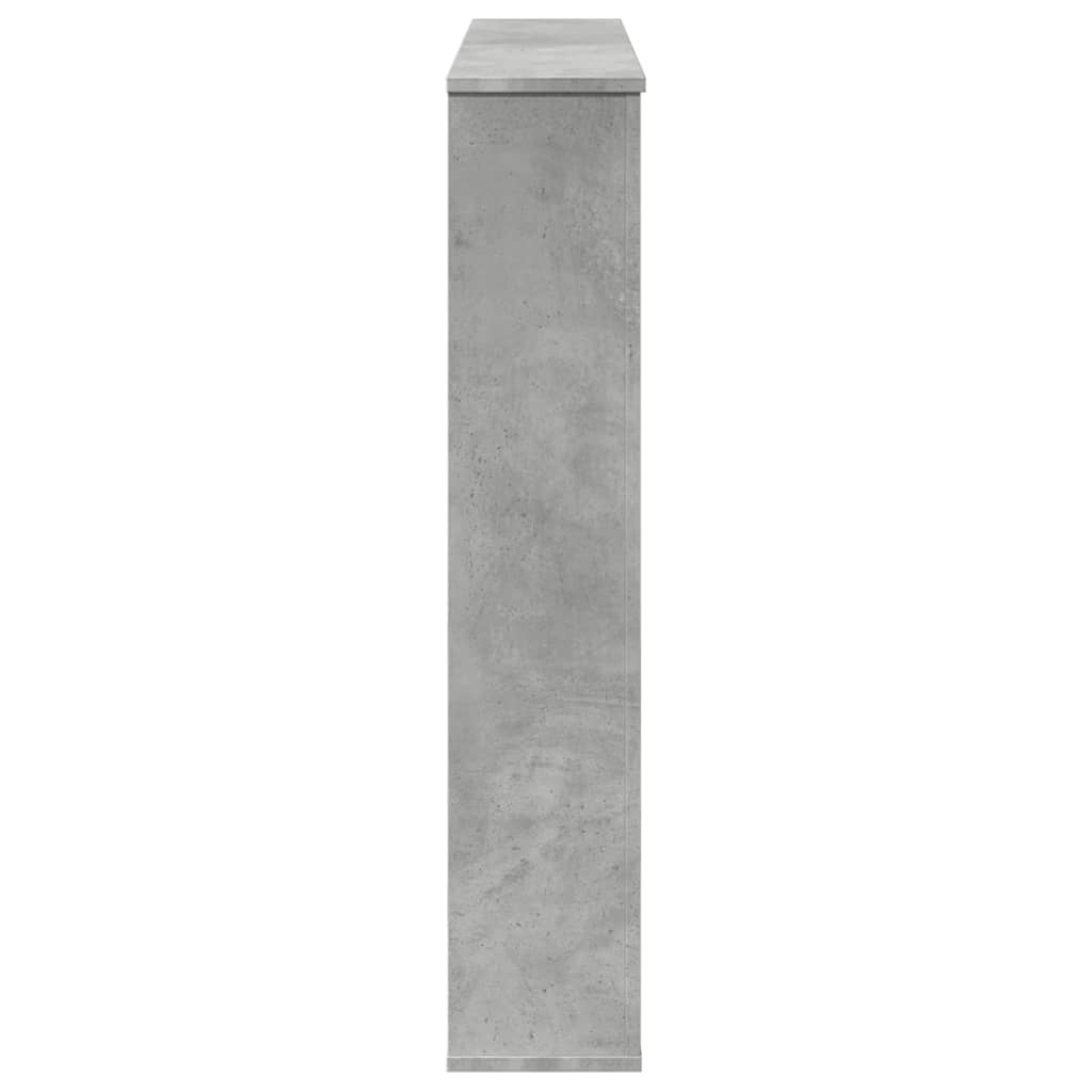 Cornice per Camino Grigio Cemento 100x20x100 cm in Truciolato 854574