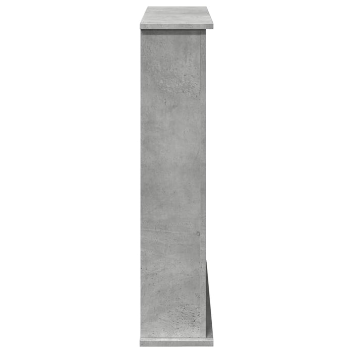 Cornice per Camino Grigio Cemento 75x20x87,5 cm in Truciolato 854583