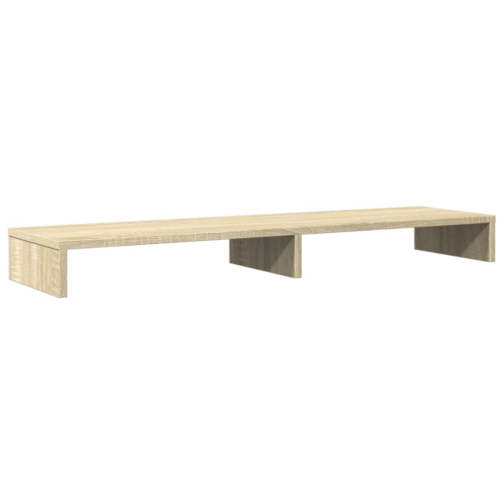 Supporto Monitor Rovere Sonoma 100x27x10 cm Legno Multistrato 854654