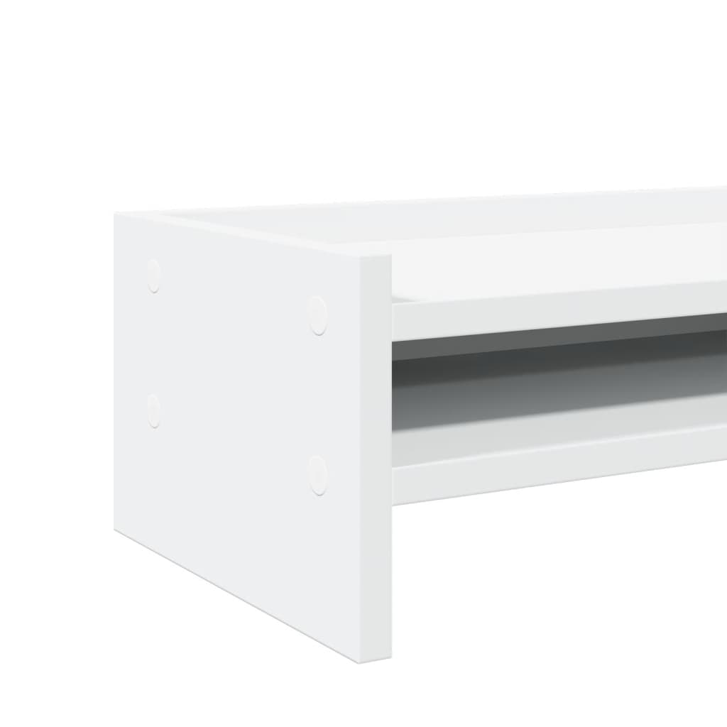 Supporto per Monitor Bianco 42x24x16 cm in Legno Multistrato 854715