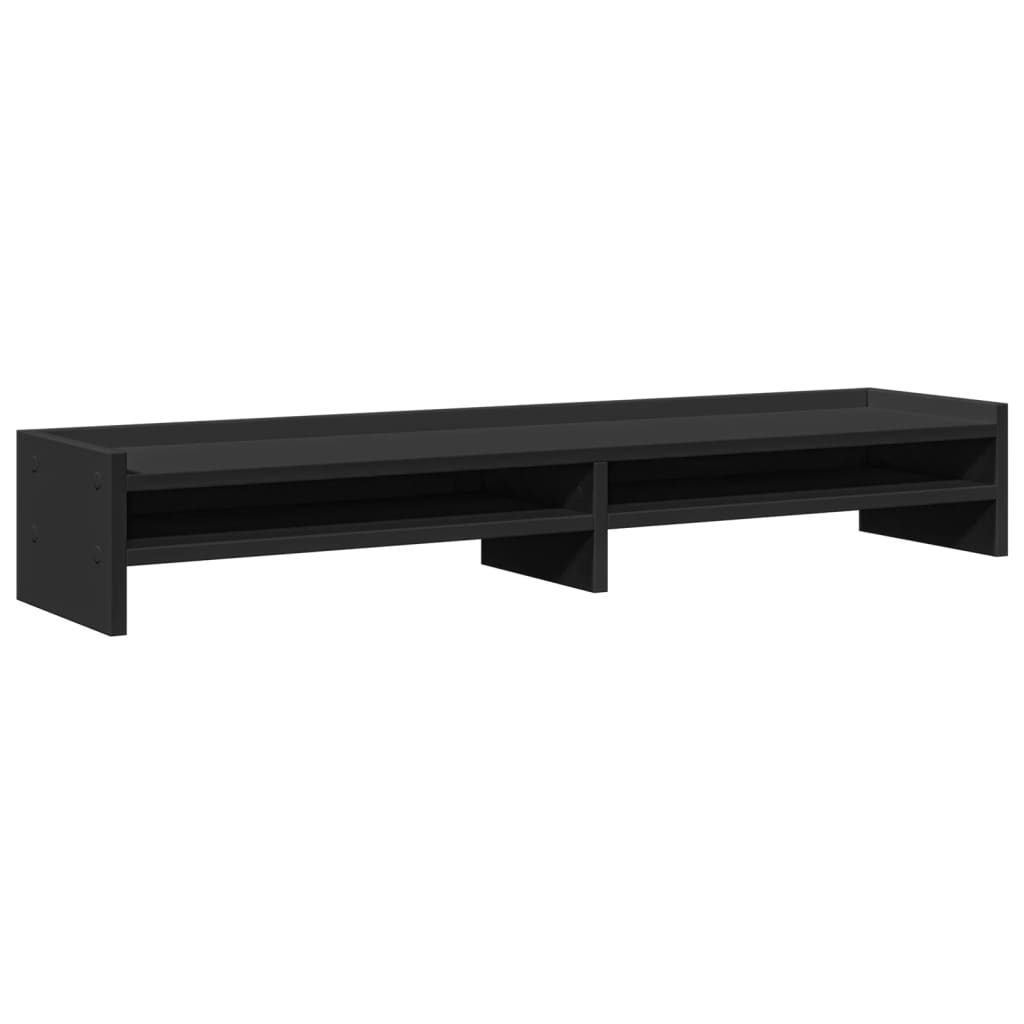 Supporto per Monitor Nero 100x24x16 cm in Legno Multistrato 854725