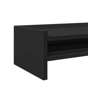 Supporto per Monitor Nero 100x24x16 cm in Legno Multistrato 854725