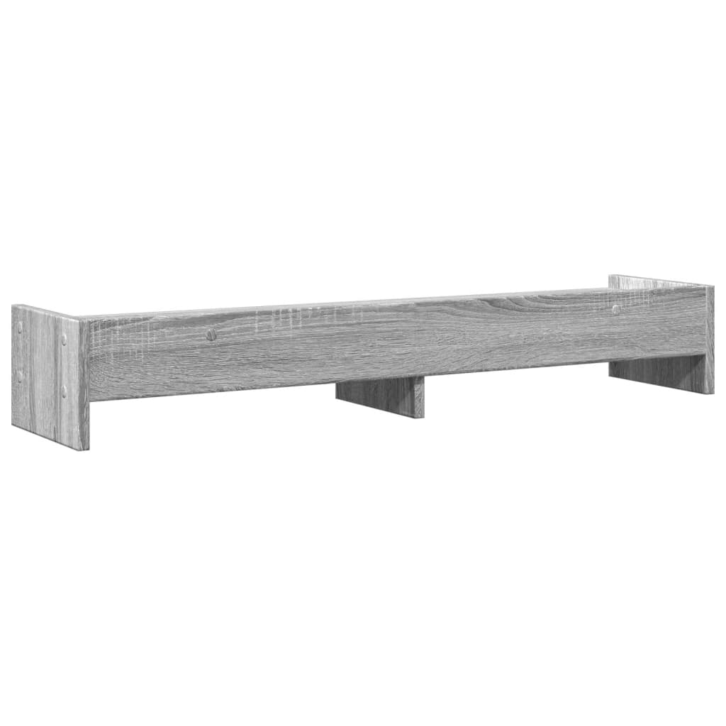 Supporto Monitor Grigio Sonoma 100x24x16 cm Legno Multistrato 854729